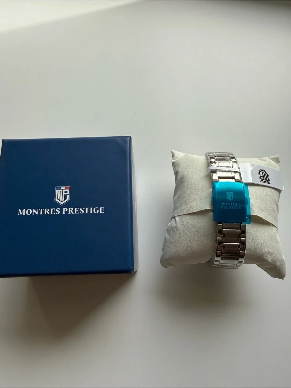 NEW Invicta x Montres Prestige MPW-0375 42mm Blue Dial Moonphase Silver Watch